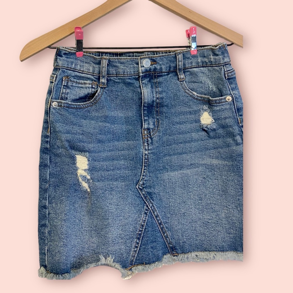 Cat & Jack Jean Skirt- Girls - Picture 2 of 5